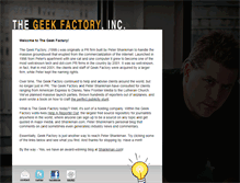 Tablet Screenshot of geekfactory.com